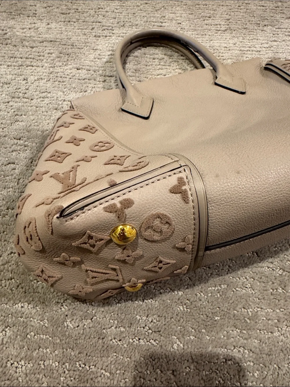Louis Vuitton PM Mono Velour Galet Tote - Picture 12 of 16